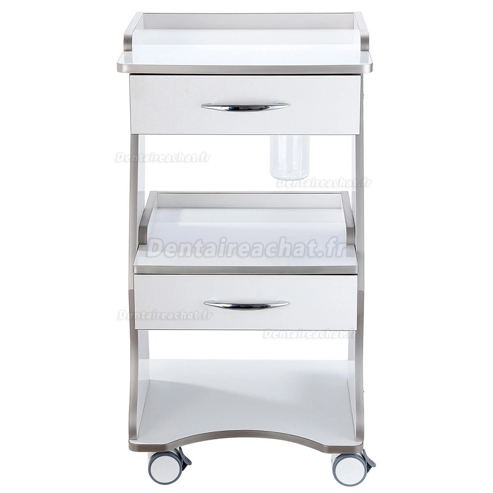 Chariot dentaire mobile Dentech, Chariot à instruments avec armoire de rangement